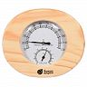 Термометр с гигрометром для бани Банные штучки Банная станция, овальный фото