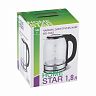 Стеклянный чайник электрический HomeStar HS-1042, 1,8 л фото