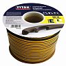 Уплотнитель для окон E-профиль Tytan Professional, 15 x 8 мм, бухта 50 м, черный фото