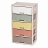 Комод пятисекционный Альтернатива Колорит, 56 x 39 x 100 см, цветной фото