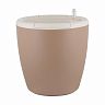 Горшок для цветов InGreen Munchen, с автополивом, 9 л, молочный шоколад фото