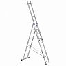 Лестница-стремянка трехсекционная Alumet H3 5309, алюминиевая, 3 x 9 ступеней, 2,53 - 5,62 м фото