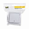 Выключатель одноклавишный накладной IEK Гермес Plus ВСк20-1-0-ГПБ, 10 А, IP54, белый фото