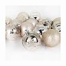 Набор елочных шаров, d 6 см, 24 шт, серебро фото