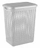 Корзина для белья Econova, 370 x 260 x 465 мм, 30 л, светло-серая фото
