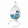 Кресло подвесное Garden story Сфера, 108 х 120 x 197 см, каркас белый фото