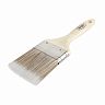 Кисть плоская Кедр Эксперт №3, искусственная щетина, деревянная ручка, 75 мм фото