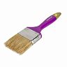 Кисть плоская Krafor Профи №2,5, натуральная щетина, пластиковая ручка, 63 мм фото
