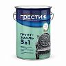 Грунт-эмаль по ржавчине Престиж 3 в 1, полуглянцевая, 20 кг, зеленая фото