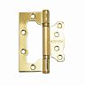 Петля накладная универсальная Аллюр 2BB BP, 100 x 75 x 2,5 мм, золото (латунь), 2шт фото