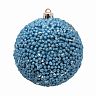 Набор елочных шаров, d 7 см, 6 шт, синий фото