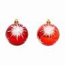 Набор елочных шаров Волшебная страна PBD6-6-054-R, d 6 см, 6 шт, красный фото