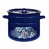 Кастрюля эмалированная СтальЭмаль с крышкой, 9 л, с декором фото
