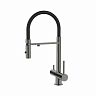 Смеситель для кухни IDDIS Ace, с гибким изливом и подключением к фильтру, графит фото