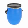 Бочка пластиковая ЗТИ Open Top, с крышкой и хомутом, 48 л фото