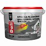 Краска резиновая Dali, глубокоматовая, 12 кг, RAL 3011, красная фото
