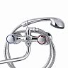 Смеситель для ванны с душем Tsarsberg TSB-111-34, с длинным изливом, двухвентильный, хром фото