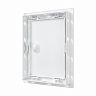 Люк-дверца ревизионная Evecs Л1520Р, ABS-пластик, с ручкой, с фланцем 146 x 196 мм, 168 x 218 мм фото
