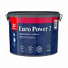 Краска моющаяся для стен и потолков Tikkurila Euro Power 7 (Евро 7), 9 л, бесцветный, база С фото