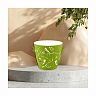 Горшок для цветов Plast Team Butterflies, 1,4 л, зеленое яблоко фото