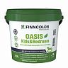 Краска для стен и потолков Oasis Kids&Bedroom FINNCOLOR, глубокоматовая, база А, белая, 0,9 л фото