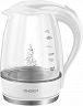 Стеклянный чайник электрический Energy E-262, 1,7 л, пластик белый фото