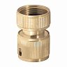 Соединитель для шлангов Palisad 66270, латунный, быстросъемный, 1/2" фото