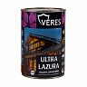 Декоративная пропитка для дерева Veres Ultra Lazura №8, глянцевая, 0,9 л, дуб темный фото