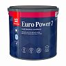 Краска моющаяся для стен и потолков Tikkurila Euro Power 7 (Евро 7), 2,7 л, бесцветный, база С фото