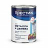 Эмаль ПФ-115 для металла и дерева Престиж, алкидная, матовая, 0,9 кг, белая фото