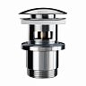 Донный клапан для раковины Wirquin Quick Clac, 1 1/4", укороченный, крышка 63 мм, с переливом, хром фото Донный клапан для раковины Wirquin Quick Clac, 1 1/4", укороченный, крышка 63 мм, с переливом, хром фото