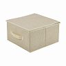 Короб для хранения Leonord, 30 x 30 x 16 см, бежевый фото