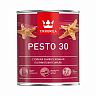 Эмаль алкидная стойкая полуматовая Tikkurila Pesto 30 (Песто 30), 0,9 л, база А, белая фото