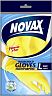 Перчатки резиновые латексные упрочненные Novax, размер L, 1 пара фото
