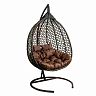 Кресло подвесное двойное Garden story Фиджи, 130 х 110 х 195 см, каркас коричневый фото