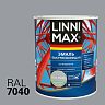Грунт-эмаль по ржавчине Linnimax, быстросохнущая, 0,75 л, RAL 7040, серая фото