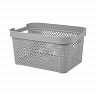 Корзина Plast Team Stockholm, 26,5 x 19,5 x 14 см, серый шторм фото