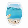 Сиденье для унитаза Мультипласт Групп, 45 x 37 x 5 см, лазурный берег фото