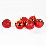 Набор елочных шаров, d 6 см, 6 шт, красный фото