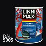 Грунт-эмаль по ржавчине Linnimax, быстросохнущая, 0,75 л, RAL 9005, черная фото