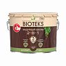 Защитный лессирующий состав для дерева Bioteks 2-в-1, 9 л, темный орех фото