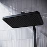 Душевая система с тропическим душем IDDIS Slide, с управлением Push Control, черная матовая фото