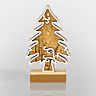 Фигурка светодиодная Neon-night Елочка, деревянная, 11,5 x 5 x 19 см, теплый свет фото