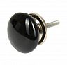 Ручка для мебели Blumen Haus Классика, керамическая, черная фото