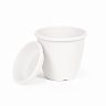 Горшок для цветов Альтернатива Афина, с поддоном, 2,2 л, белый фото