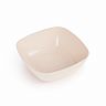 Тарелка суповая Альтернатива Квадро, пластиковая, 16 см, бежевая фото
