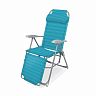 Кресло-шезлонг складное Nika, с подножкой, h сиденья 47 см, бирюзовое фото