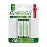 Аккумулятор Energy Eco NIMH-2600-HR6/2B, типоразмер АА, 2600 мАч, 2 В, 2 шт фото