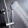 Душевая система с тропическим душем Lemark Linara LM0462C, со смесителем, хром фото