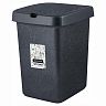 Контейнер для мусора Spin&Clean Stone, 25 л, темный камень фото